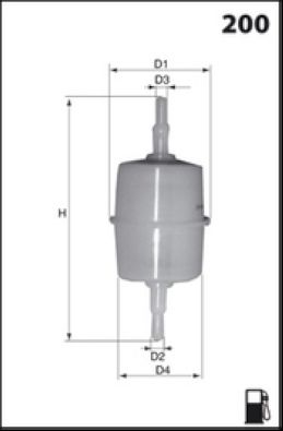 Filtre à carburant MISFAT E015